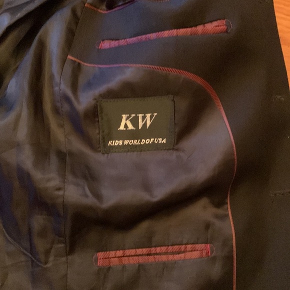 Blazer boy/Mens lined 3 inside pockets 3 front pockets 3 button slv Sz OS - Picture 4 of 6